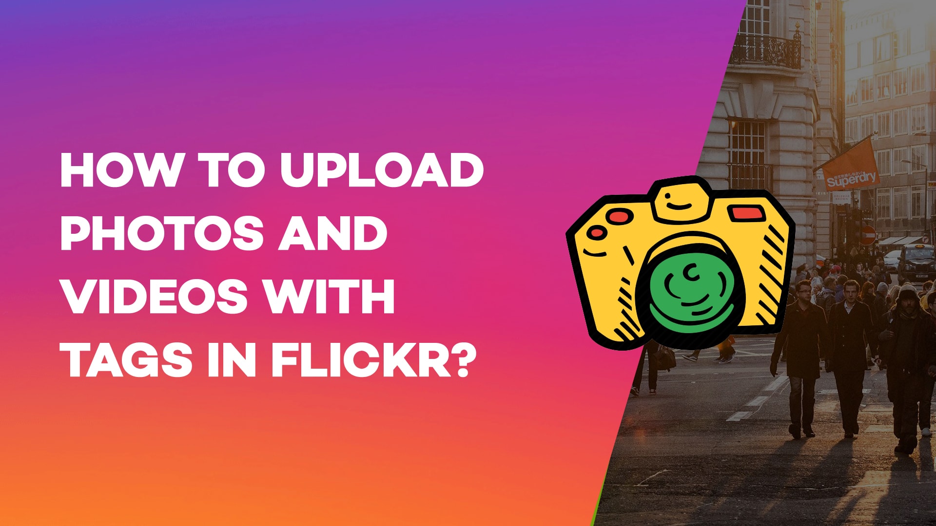 How to upload photos and videos with Tags in Flickr?
